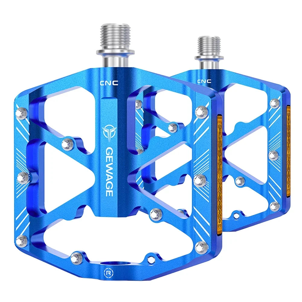 Reflectors with Bike Mountain Platform Bike Pedals Pedals Pedals Alloy Aluminum Pedals Cycling GEWAGE