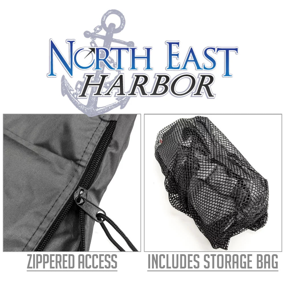 & Canoe Travel Sun Waterproof, - Kayak Storage Heavy-Duty Protection- 10ft- Cover- Grey and Dust Boat NEH