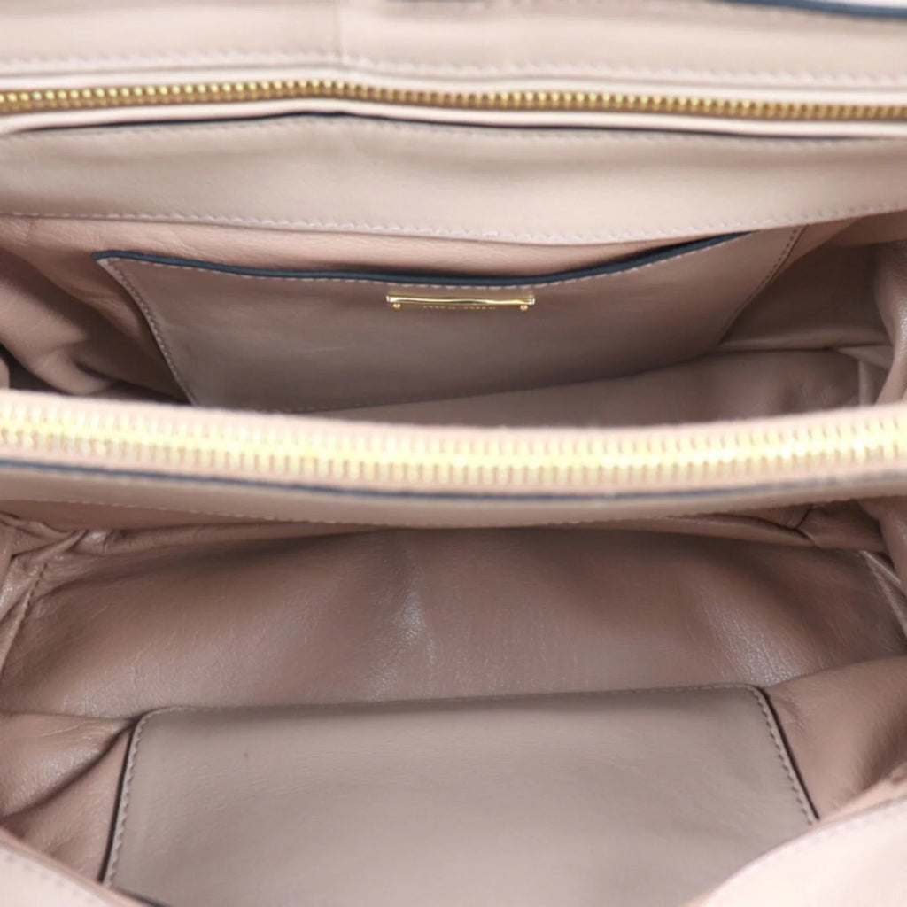 CAMMEO beige (Good) pink handbag Miu Miu RN1079 MIUMIU 2WAY leather Pre-Owned