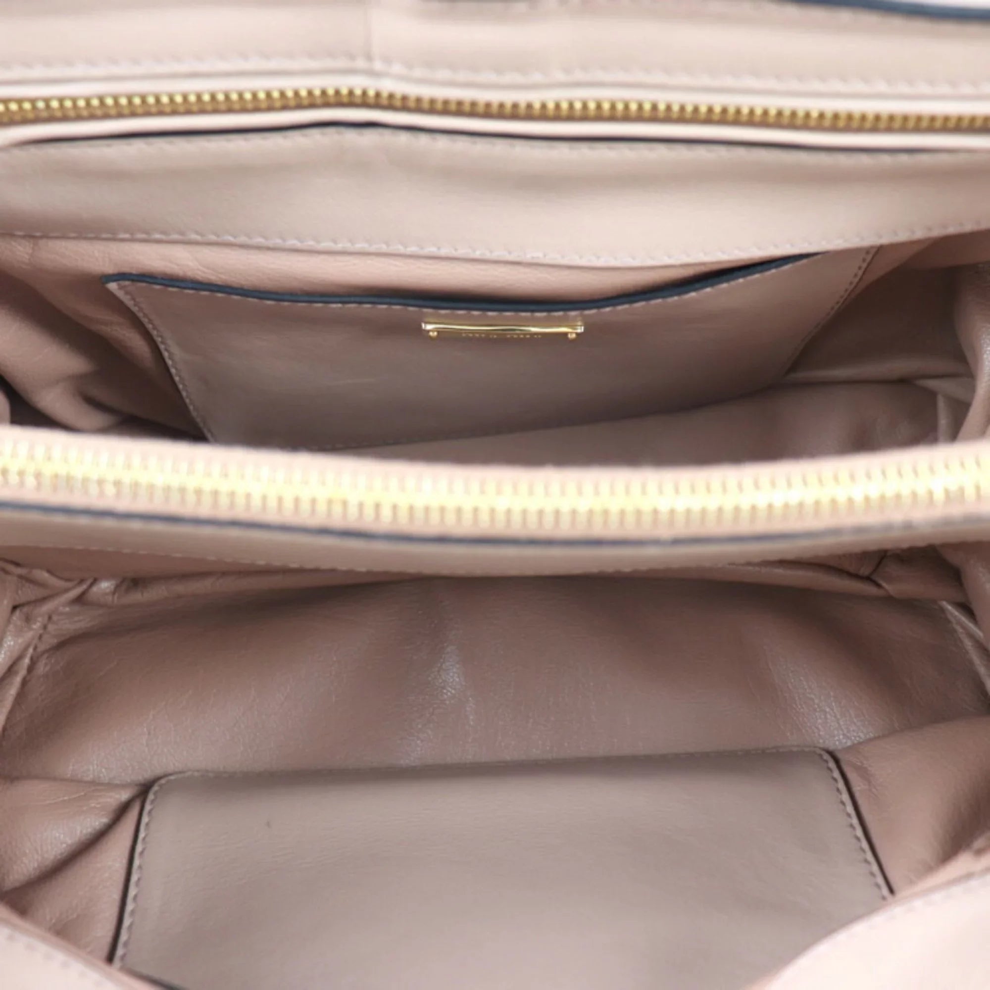 CAMMEO beige (Good) pink handbag Miu Miu RN1079 MIUMIU 2WAY leather Pre-Owned