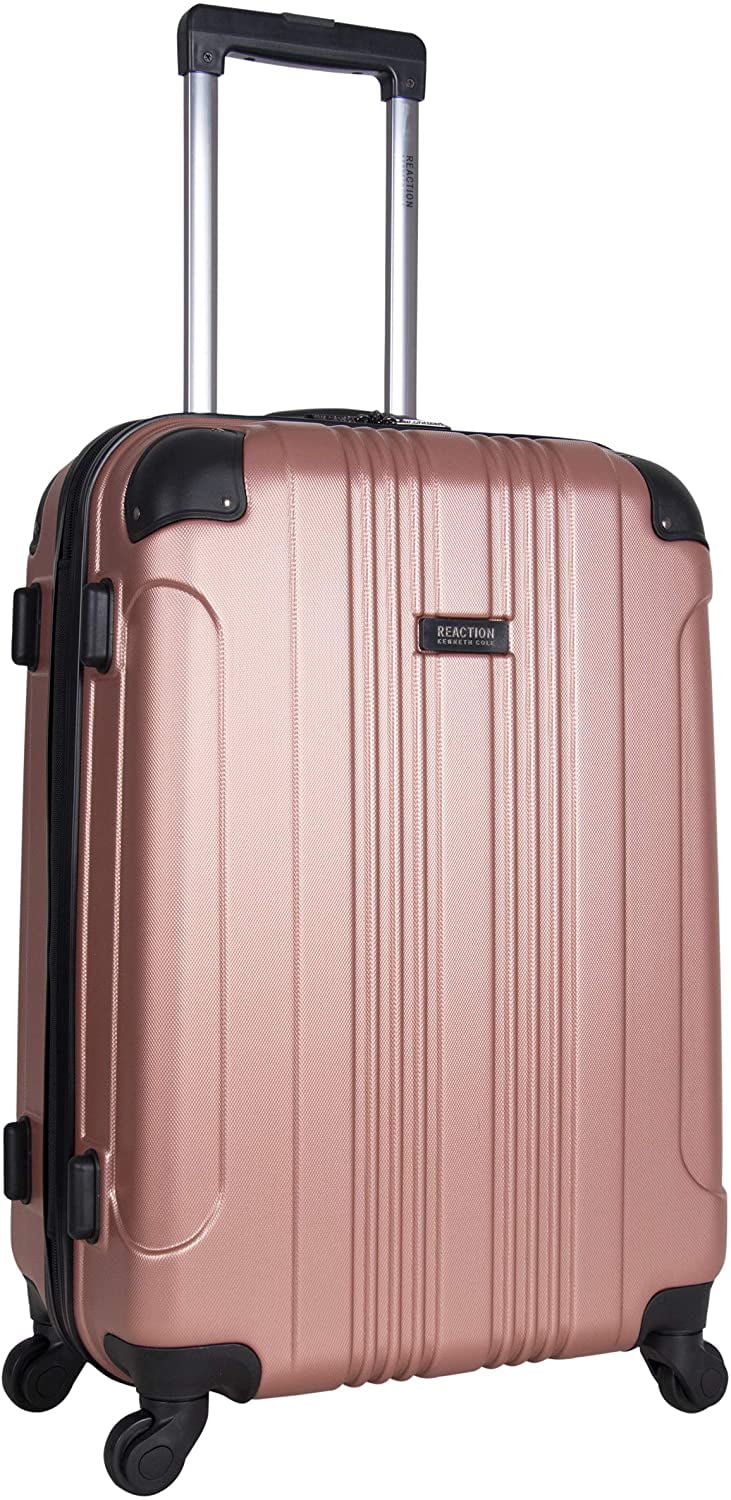 REACTION 24-Inch Bounds Suitcase, Durable Rose Size 4-Wheel Of Gold, Cole Checked Out Hardshell Lightweight Cabin Kenneth Travel Spinner