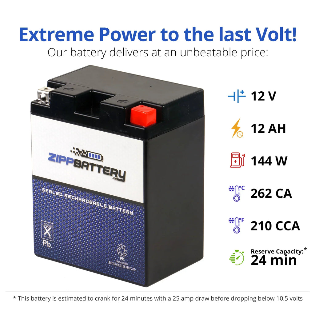 Battery Ytx14Ahl-Bs For 1980 Suzuki Gs1000 1000Cc Motorcycle Zipp Battery