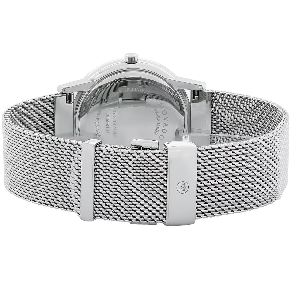 Classic Ladies Steel Swiss Stainless Movado 0607646 Museum Quartz Watch
