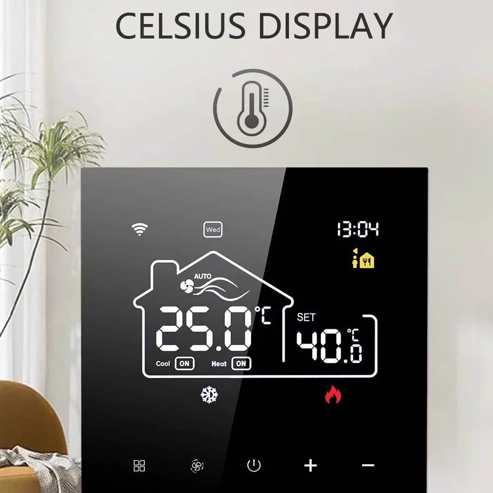 Display Floor Indoor for WiFi Docooler Air Central Conditioning Mobile App Heating Digital Control Thermostat