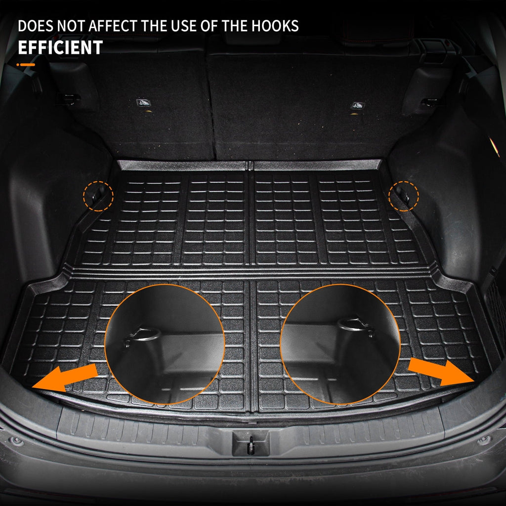 Rav4 2020 Fit Rav4 Toyota Trunk Toyota Trunk Accessories TPE (Rear Rubber Weather Mat 2023 Mat) Liner 2021 Mat Cargo 2019 All 2022