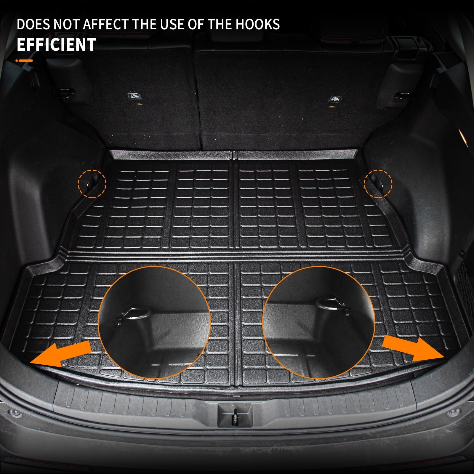Rav4 2020 Fit Rav4 Toyota Trunk Toyota Trunk Accessories TPE (Rear Rubber Weather Mat 2023 Mat) Liner 2021 Mat Cargo 2019 All 2022