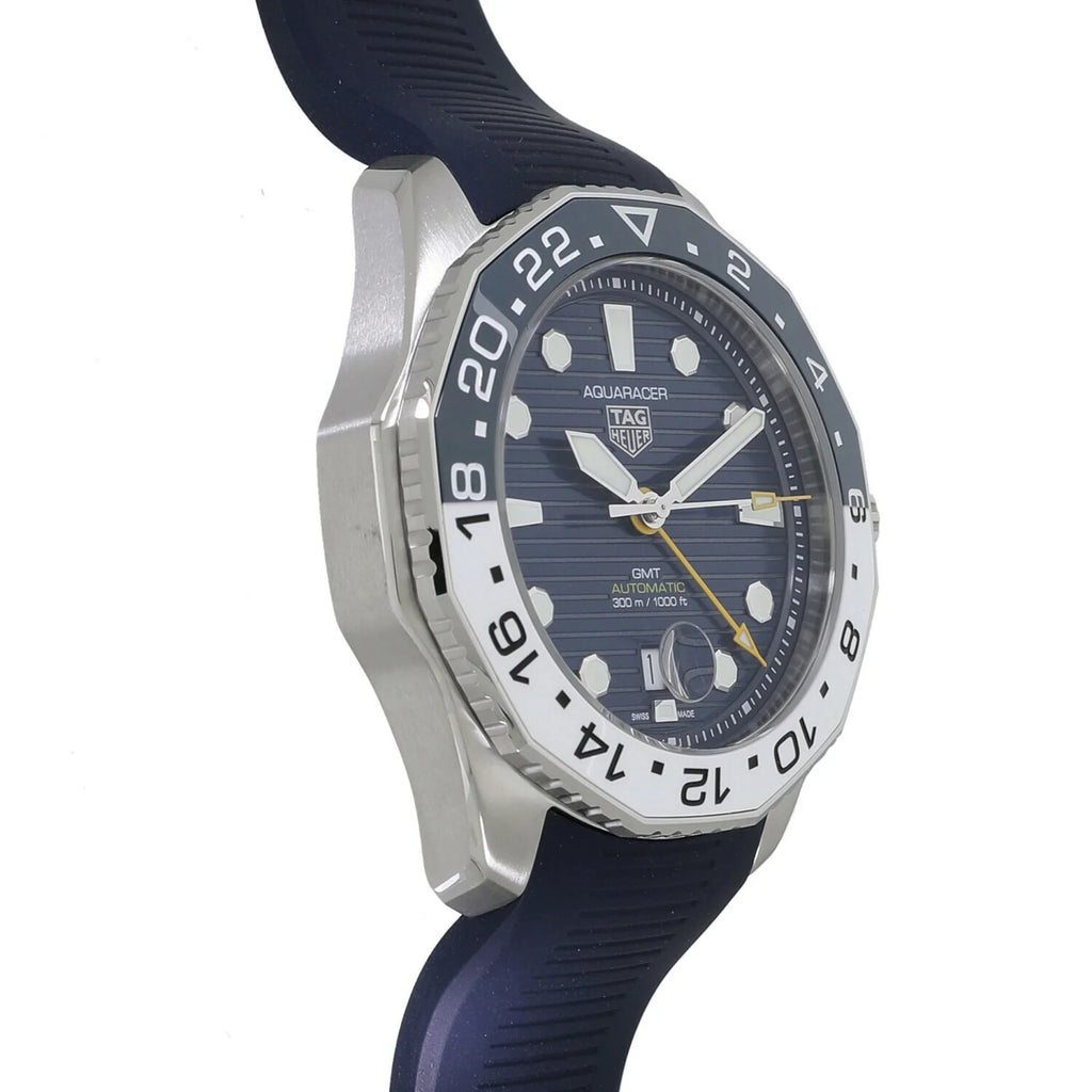 WBP2010.FT6198 300 7 GMT (New) Aquaracer Pre-Owned Tag Blue Professional Heuer Men's Caliber Watch