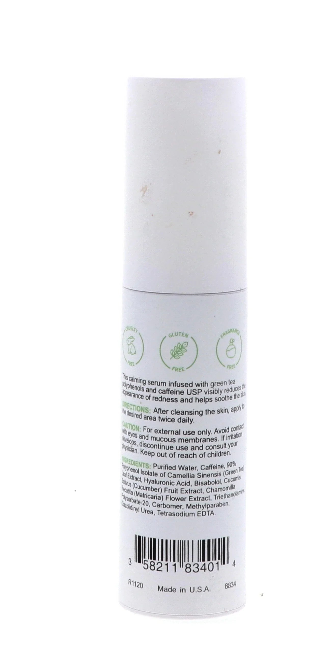 Serum, Fortified fl Replenix 1 Sensitive, Free (30 Fragrance Calming oz ml) , Caffeine