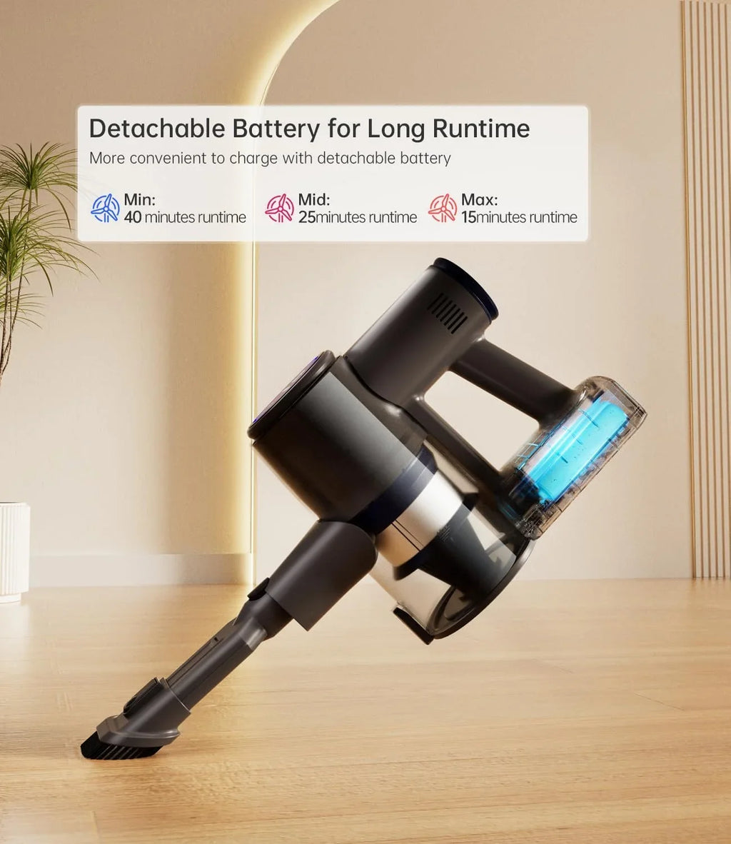 Vacuum Cleaners Power and Cordless Hair Cleaner Mins 50 Vacuum Hardwood Cleaner Home Pet 28KPA, for Floor with Cordless Carpet, Stick Modes, 7 Vacuum RunTime
