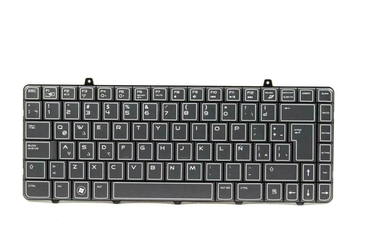 Pre-Owned - New Alienware Spanish-Latin PK130BB1A16 M11X Dell DN229 Keyboard Like Laptop