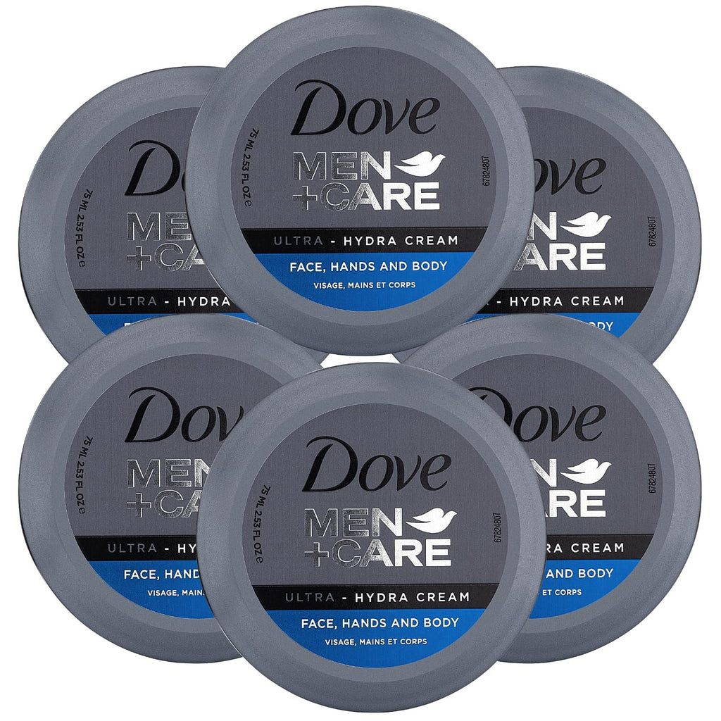 6 2.53 Oz Face, Hands Body Of Care, Men+Care Each. Hydra All Pack Dove And Types, Cream, Skin Ultra
