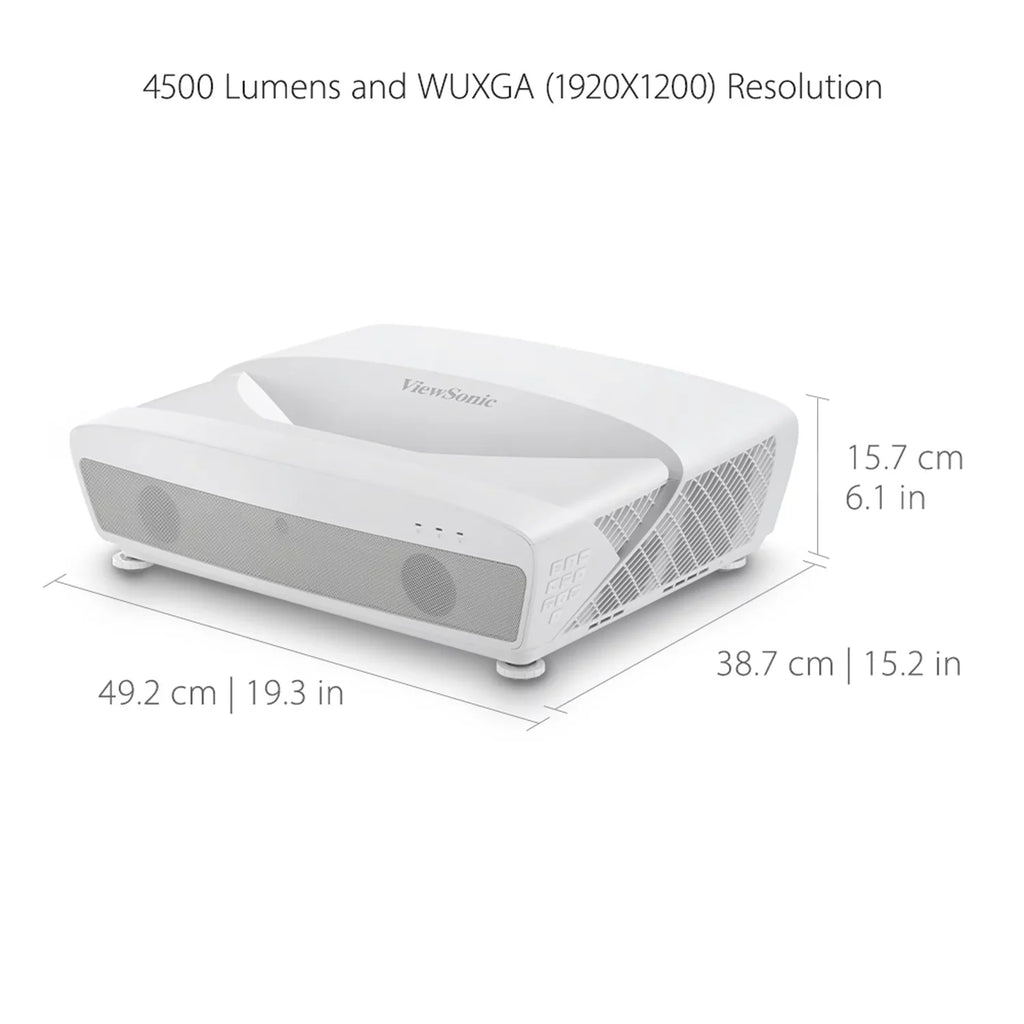 HV Corner Education 4 4500 ViewSonic for Settings with and Lumens LS831WU Business Ultra Keystoning, Throw Projector Short Adjustment and WUXGA