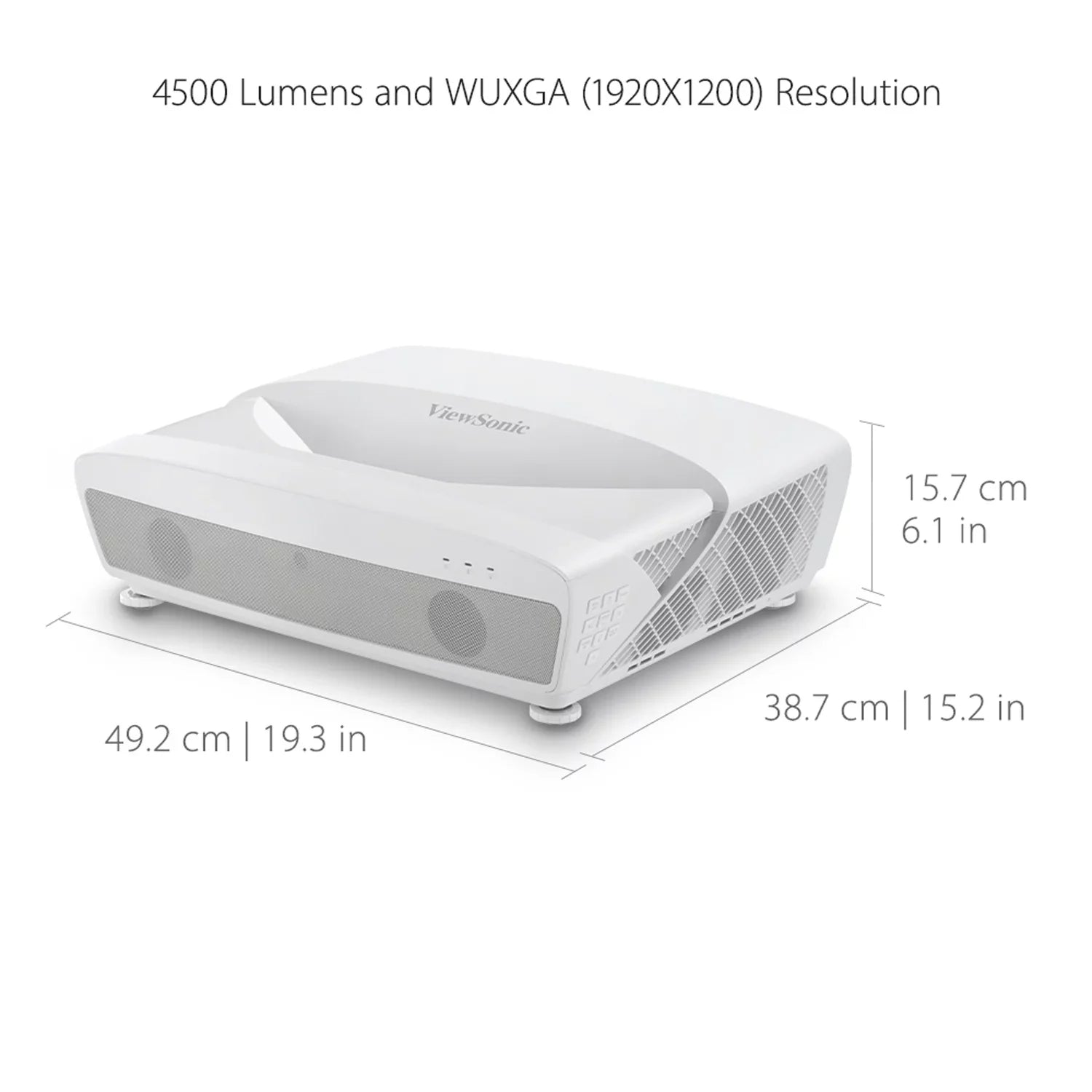 HV Corner Education 4 4500 ViewSonic for Settings with and Lumens LS831WU Business Ultra Keystoning, Throw Projector Short Adjustment and WUXGA