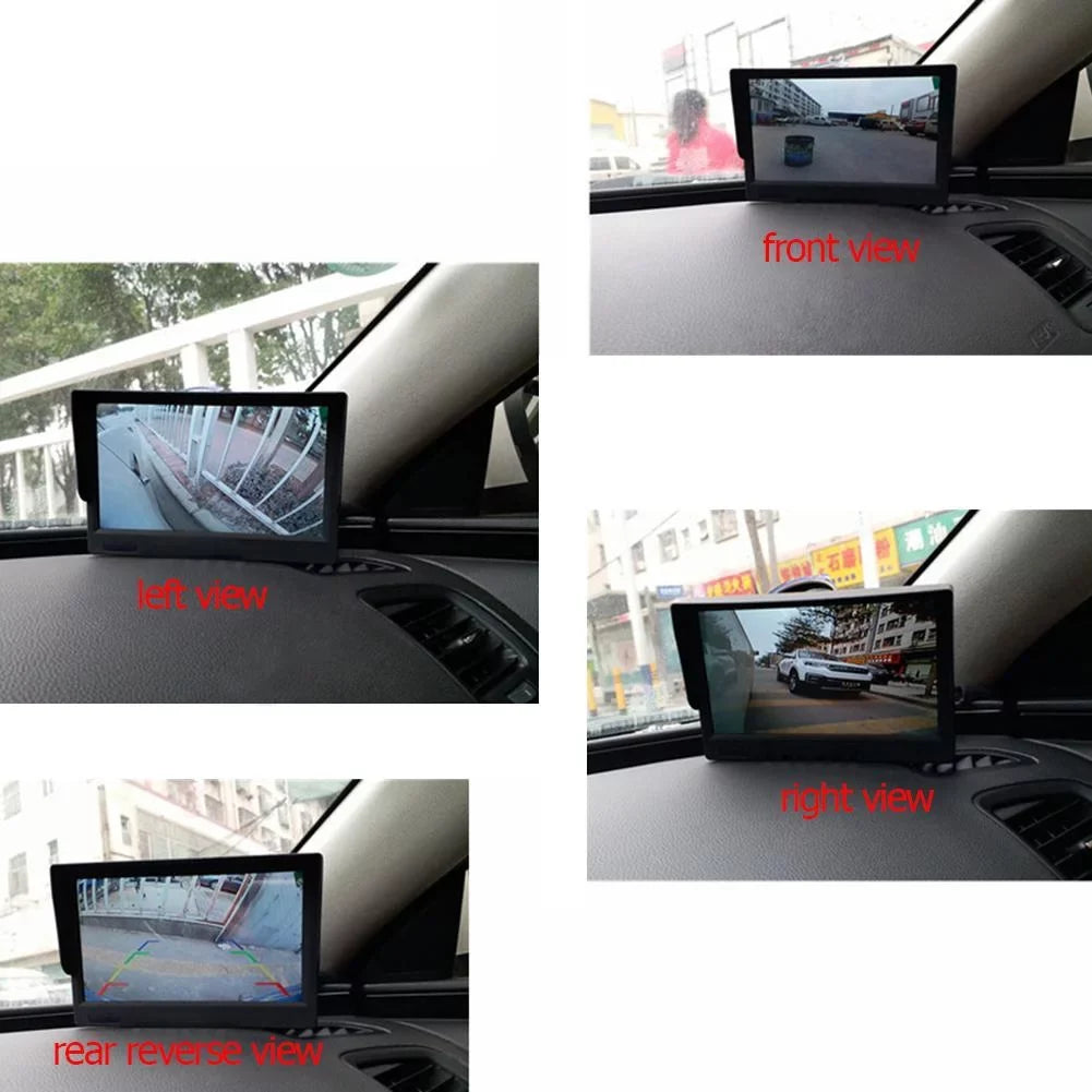 Car 5in DVR Recording Bird 360 System with Camera Degree Jocestyle Cam 4 View Monitor