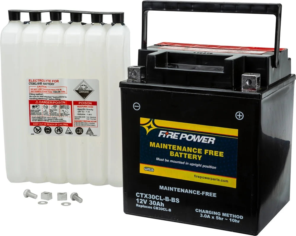Free With Maintenance Fire Compatible GTX CTX30CL-B-BS LTD 185 2003-2004 Power Sea-Doo Battery