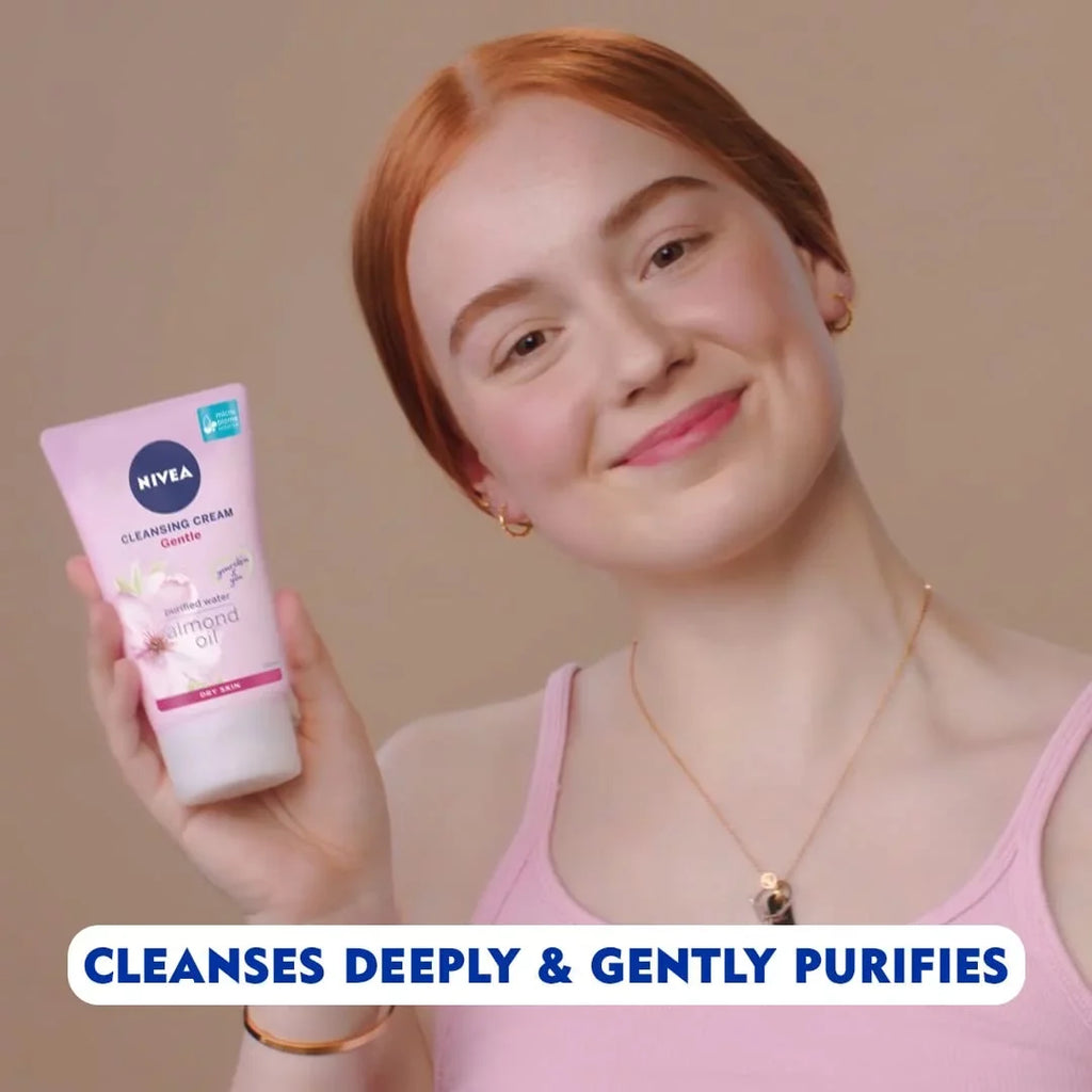 Gentle Wash Nivea & Visage Cleansing Sensitive (150Ml) Cream For Essentials Daily Skin Dry