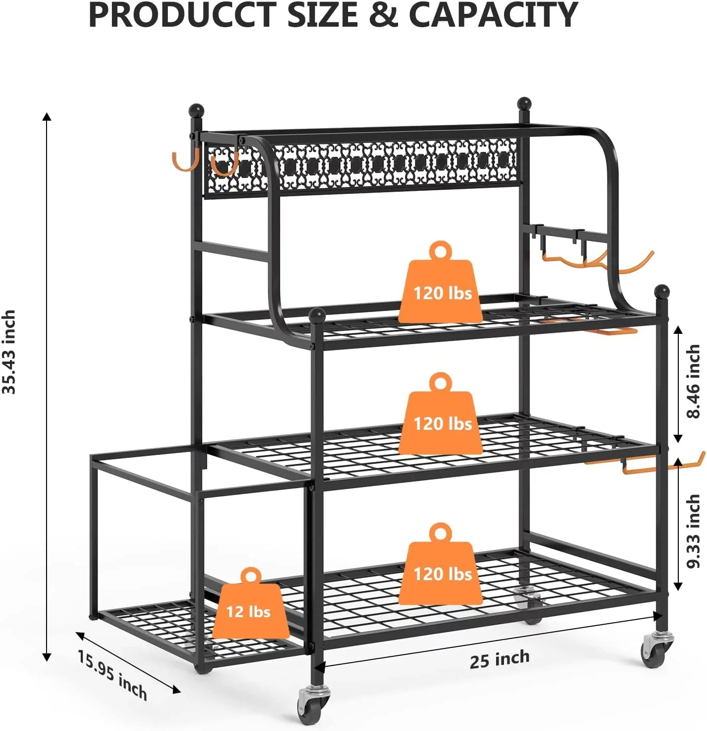 Organizing Rack Foam for Strap Equipment Racks, Yoga Storage Home Mat with Y&M All-in-One Wheels, and Organizer Storage and Hooks Resistance Yoga Workout Storage Band Gym Dumbbells Roller, Kettlebells