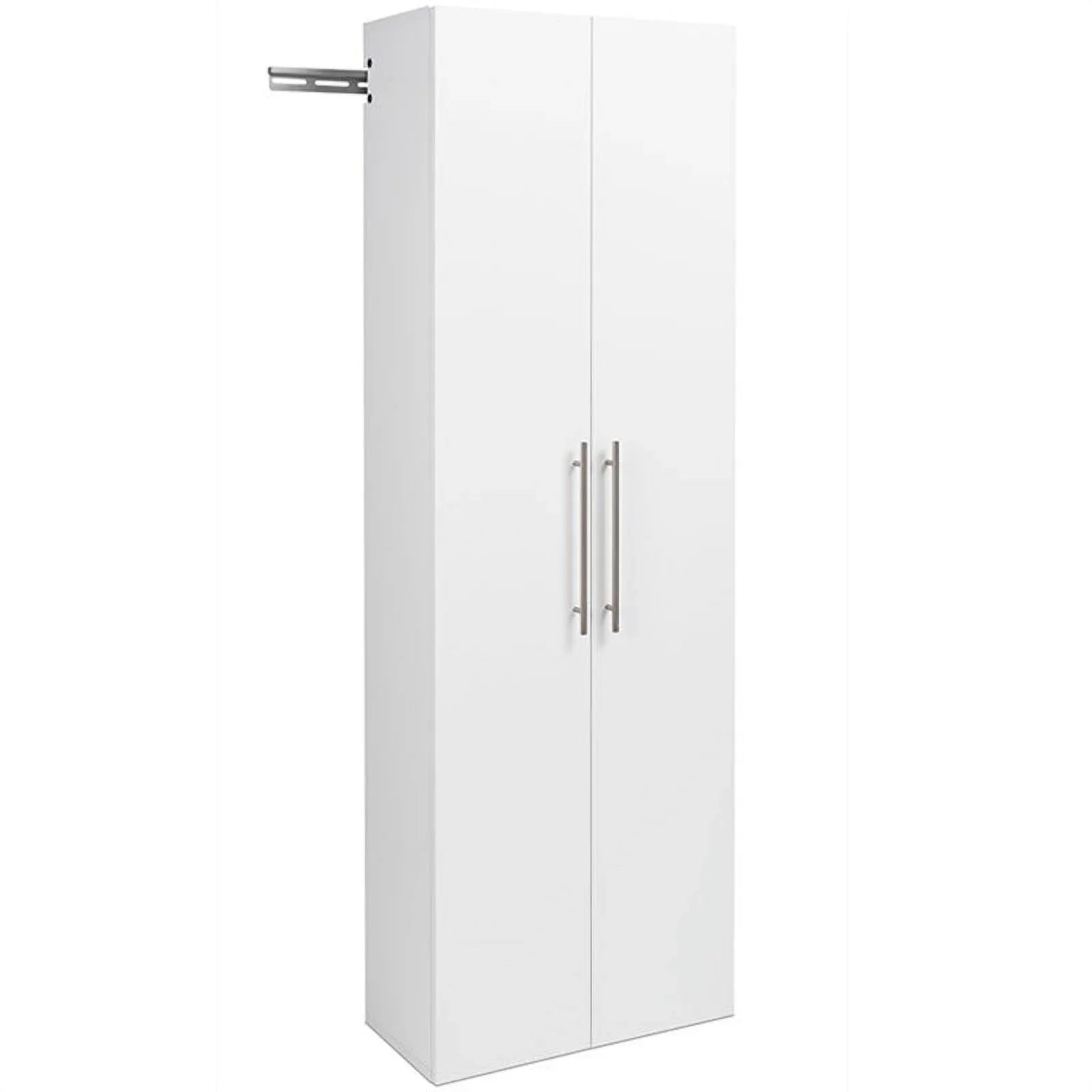 72" Garage Piece Wall Cabinet Row Large in Pemberly White Set Mounted 3