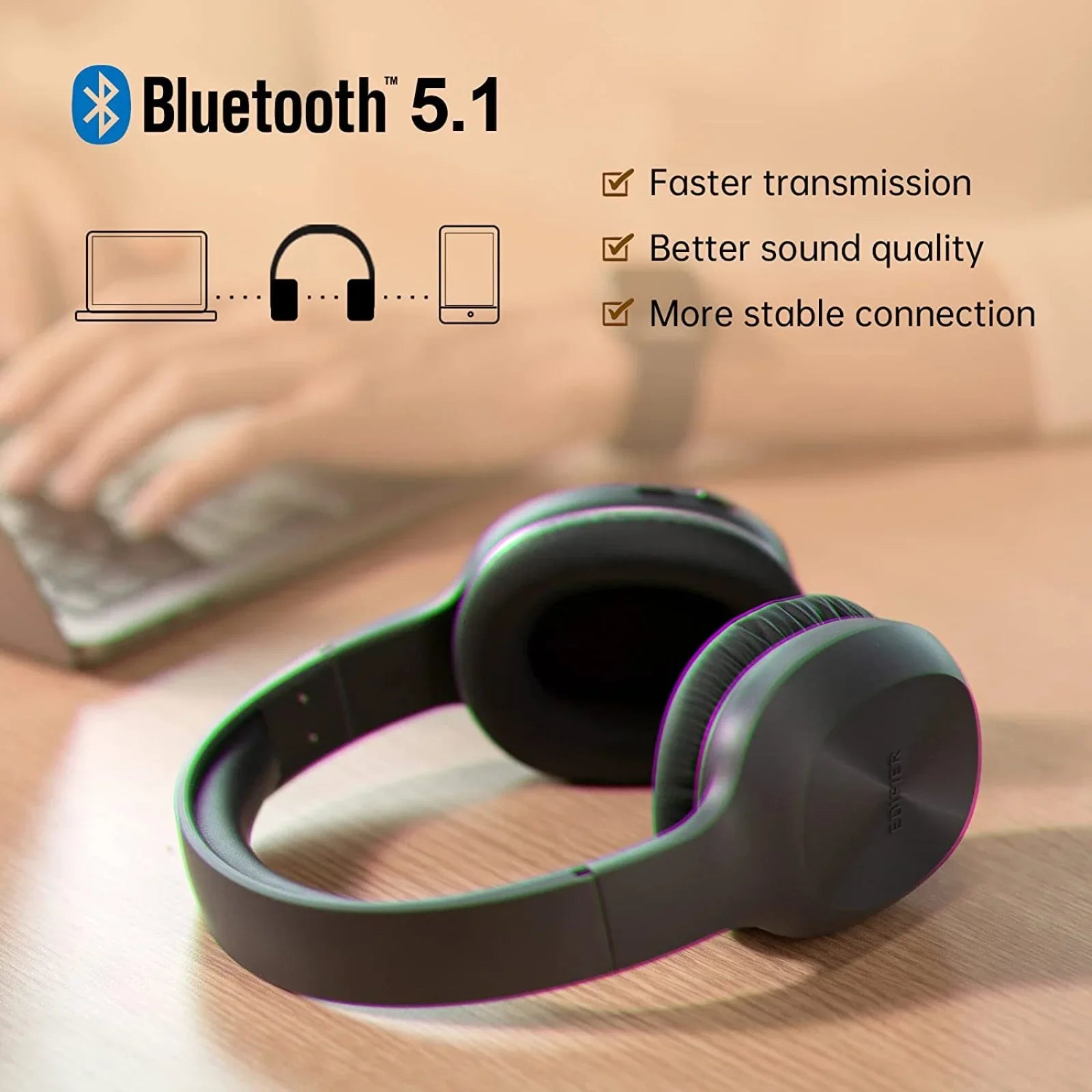 W600BT Stereo Headphones Bluetooth