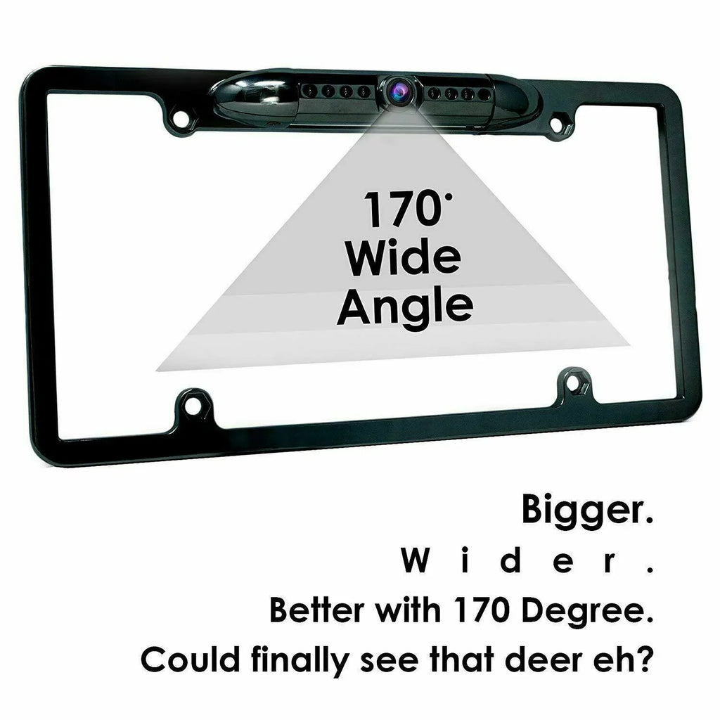 License Plate Bundle Vision View Backup 6x Camera Wide Waterproof Angle Rear HD Night