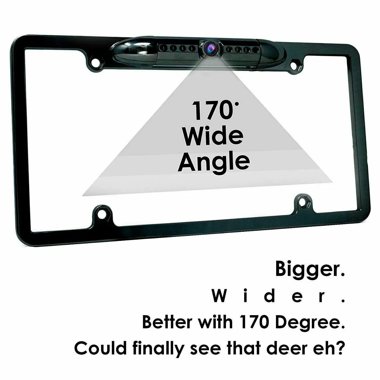 License Plate Bundle Vision View Backup 6x Camera Wide Waterproof Angle Rear HD Night