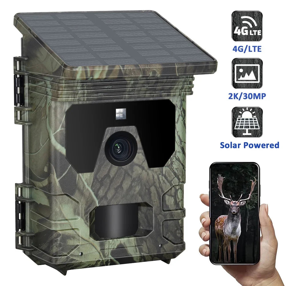 Support, Alert & Live 256GB Camcorder, Anself 30MP, HC Video Stream 2K Activated Waterproof Motion with 4G 600Pro, Stay Recording
