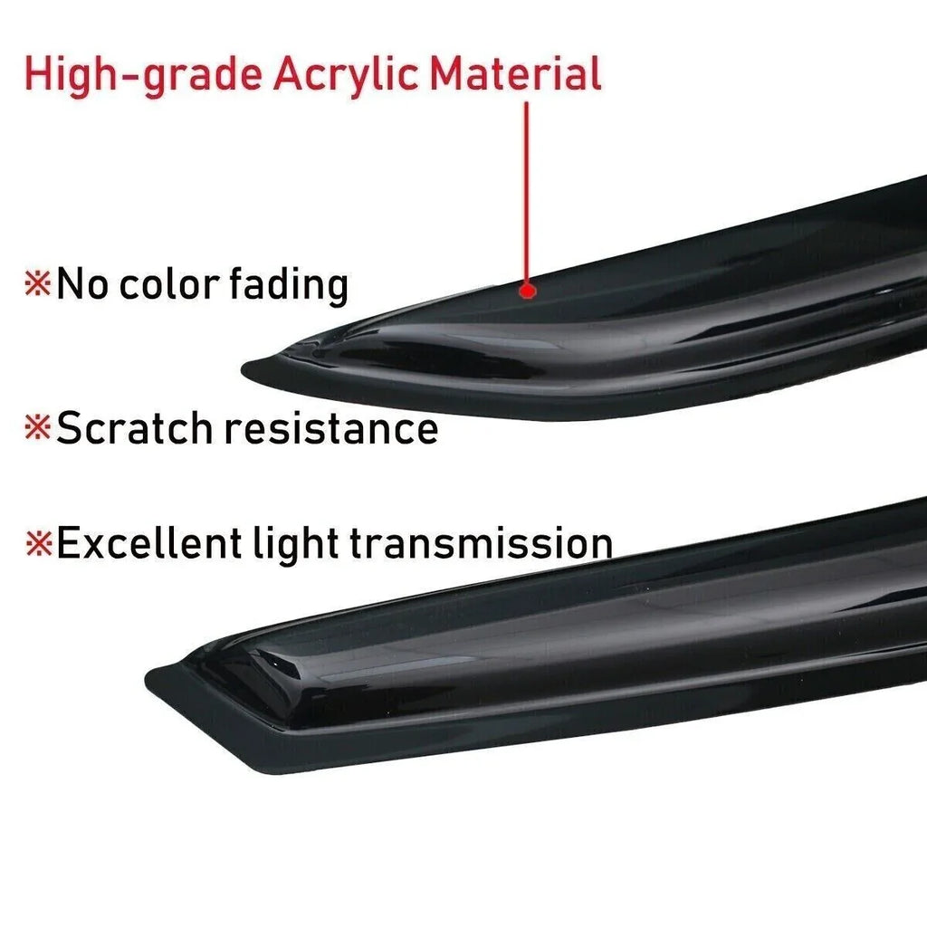 Sun Guards Window for Rain 2018-2023 Deflectors Vent Kona Hyundai Smoke Visor
