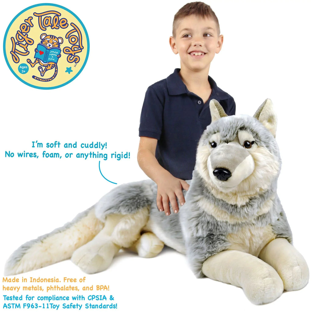 '- - by Stuffed Plush Inch The Including Tiger Winry Wolf Dog Measurement) Tail 27 Tale Toys Animal (Not
