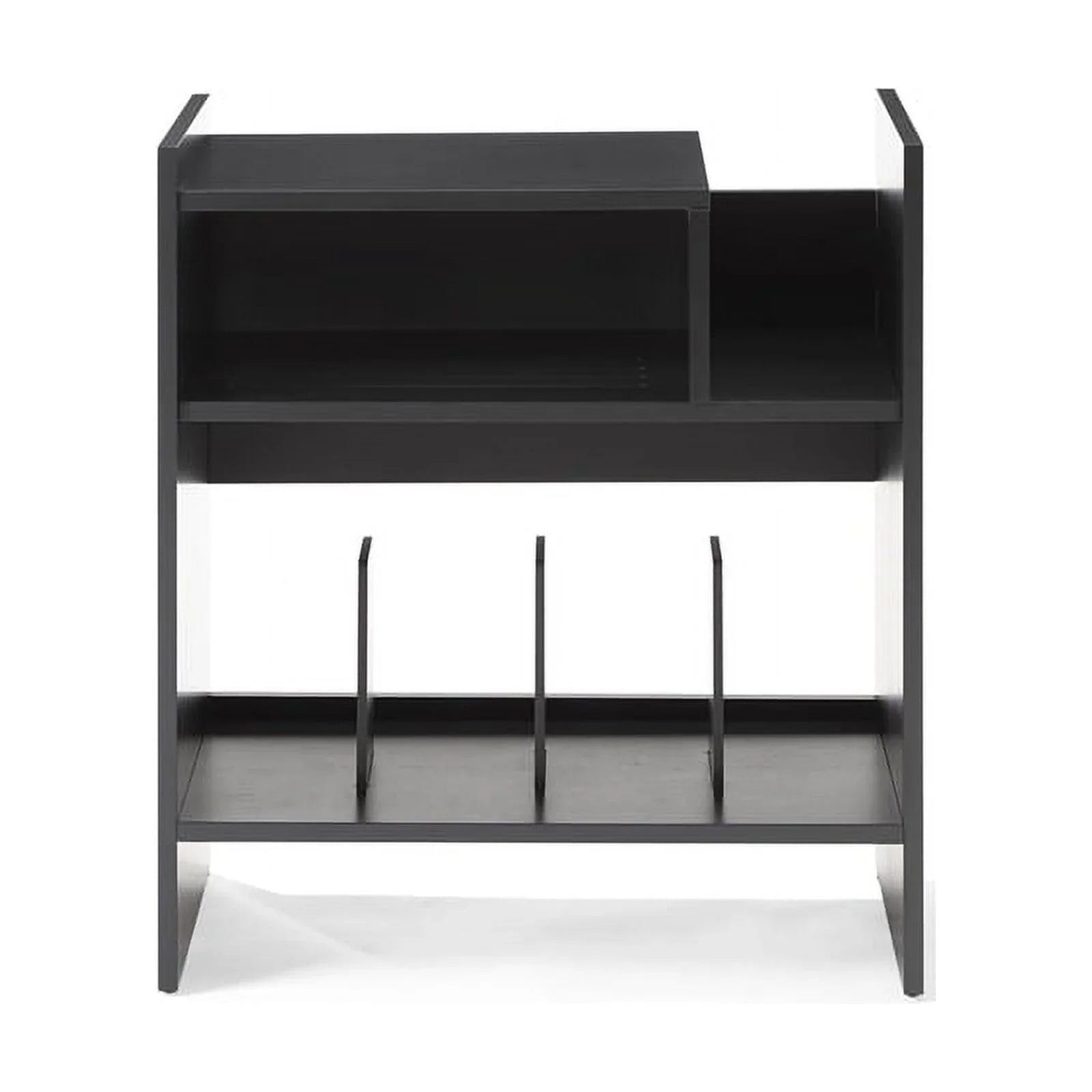 Tv Furniture Portland Console Record Stand Center, Entertainment Crosley and Media Vinyl Storage
