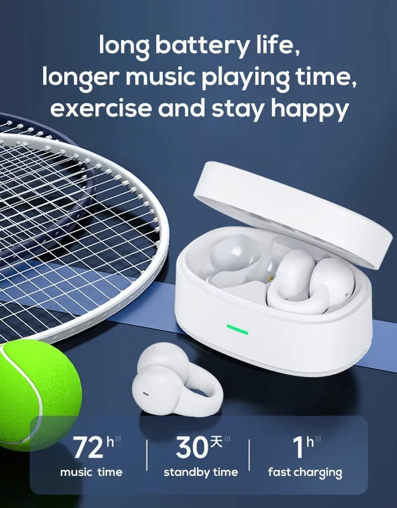for Kyocera 3 Ear-Clip - Pro Case Phone DuraForce Hands-free TWS True With Earbuds Model Compatible DuraForce N8O Earphones Headset Stereo (2023) Bluetooth Wireless Pro Mic 3 Charging
