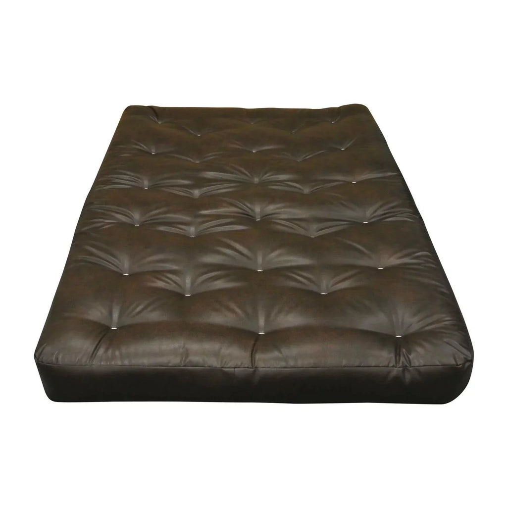 King #604 All Mattress-Color:Leather,Material:Cotton,Quantity:1 Futon Cotton Leather 4"
