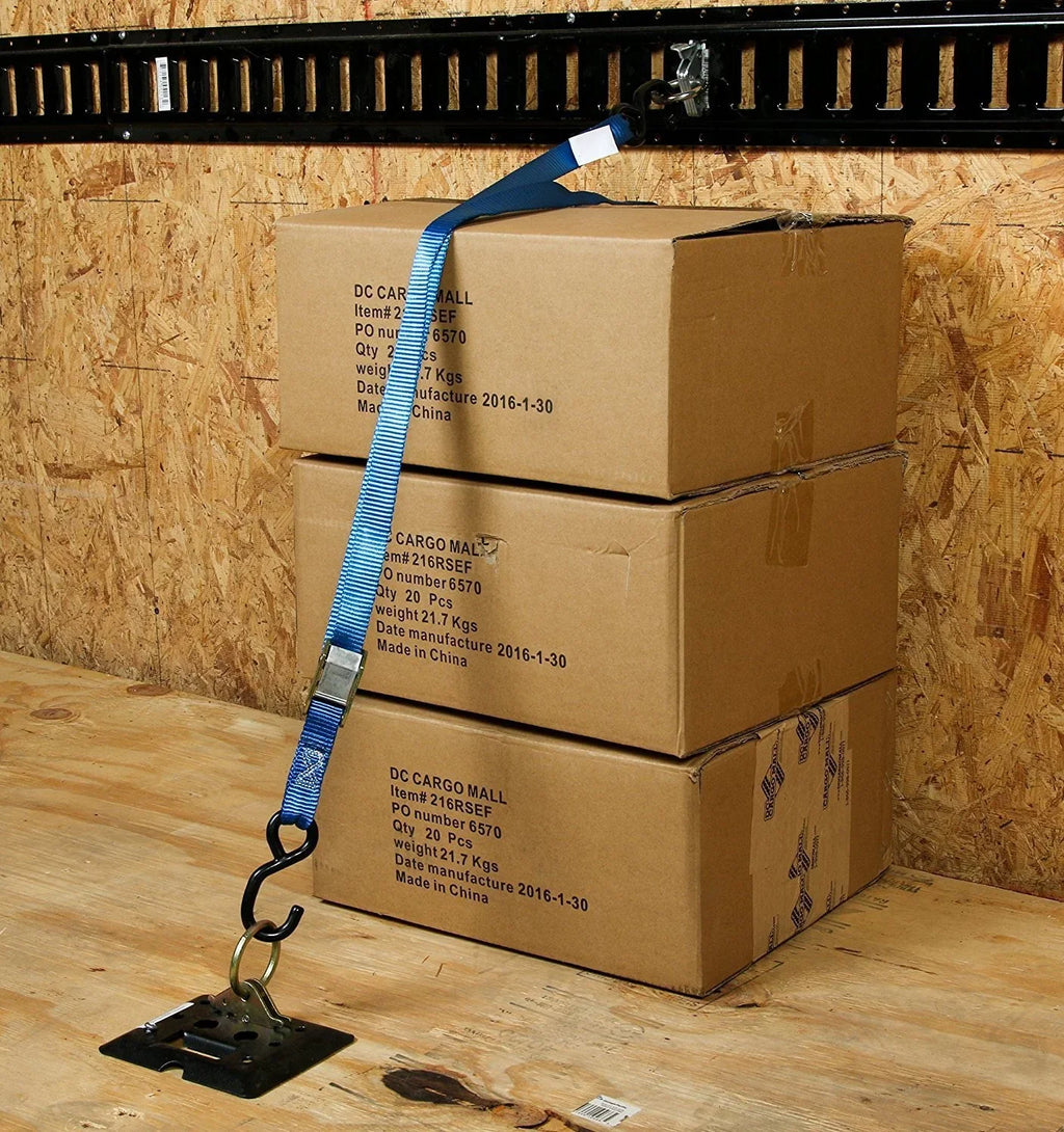 Duty Cargo Truck, Cargo Ring Attachments, Fitting Pickup Tie-Down Trailer, in ETrack Steel Tie to w/ Loads O-Rings, System Down E-Track TieDown DC Anchors Mall Van, Track Spring 10-Pack O E Heavy