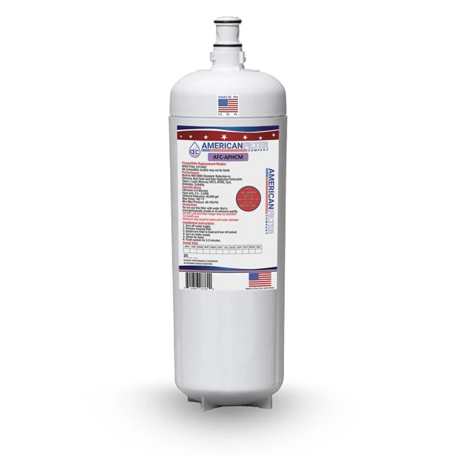 , Filter U.S.A. # , Brand 3M® Made AquaPure® in - with - HF60 Model Filters , AFC Water AFC-APHCM 1 Compatible