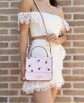 k7629 in multi staci pink crossbody Kate square pineapple Spade
