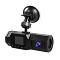 with Dual Monitoring, 1080P Recording, IPS Dash Camera Cam Car Dashboard 2 Parking and Recorder Driving Accident Cabin Night Motion IR Loop SOATUTO Detection, Locked, Channel Vision, Front 1.5in