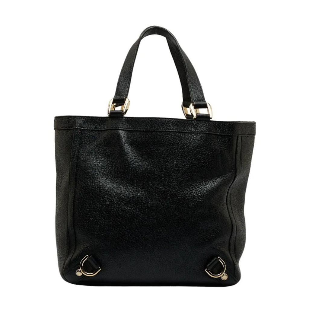 Gucci (Good) 130739 Bag Pre-Owned Women's Leather Handbag GUCCI Black Abbey Tote