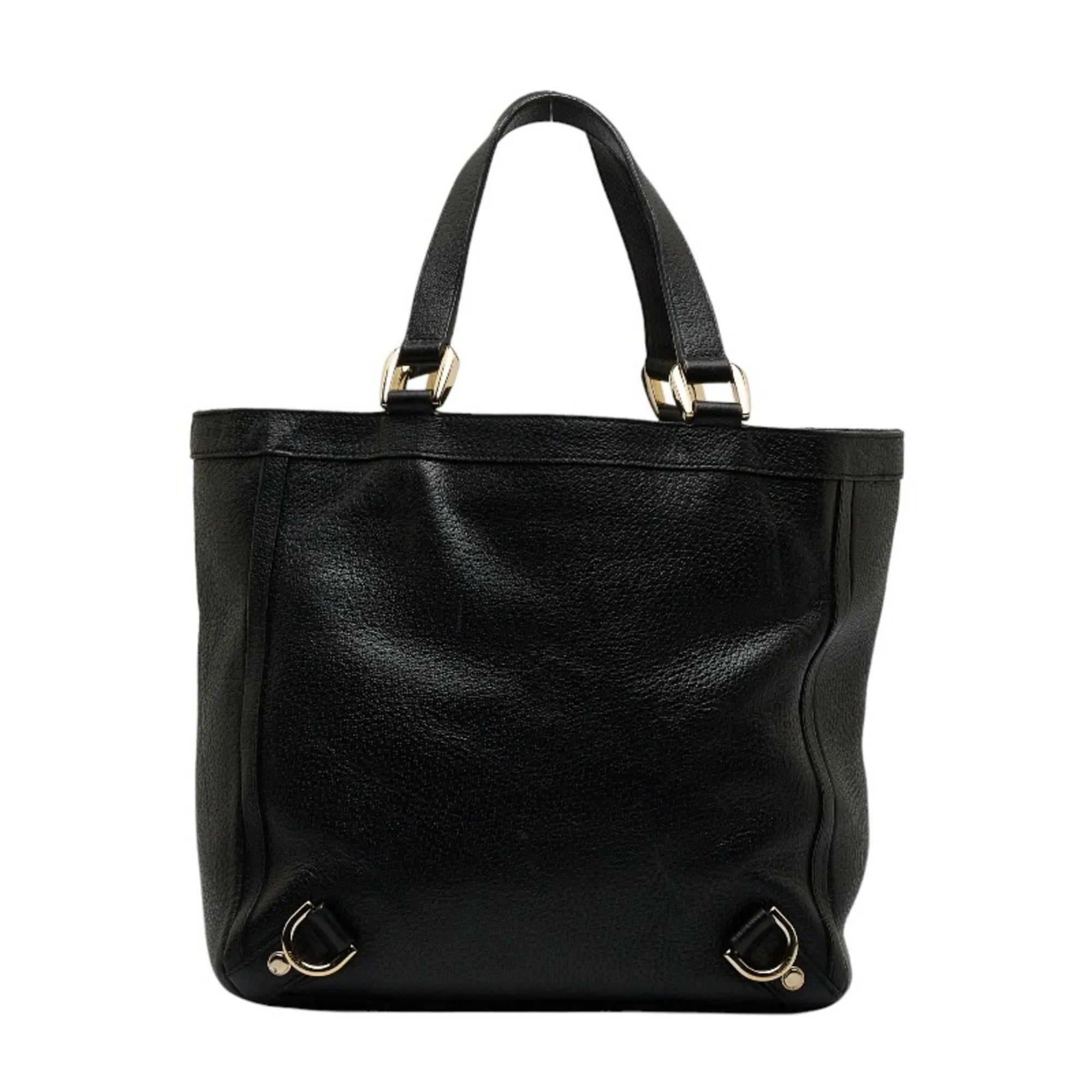 Gucci (Good) 130739 Bag Pre-Owned Women's Leather Handbag GUCCI Black Abbey Tote