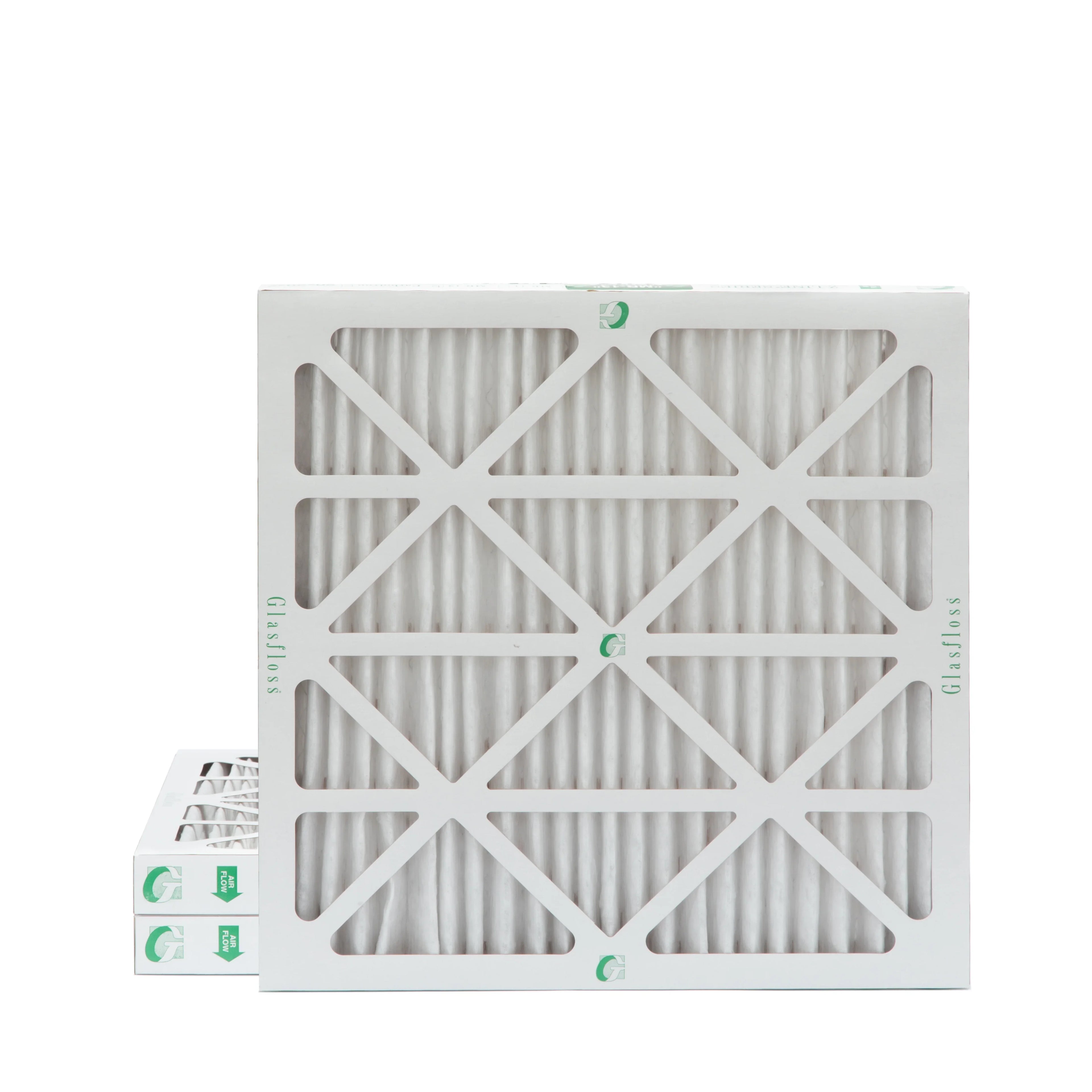 Pleated Pack 11-1/2 Glasfloss. Size: x 3 2" 10 MERV 11-1/2 x Inch Actual Air 12x12x2 of Filters 1-3/4 by