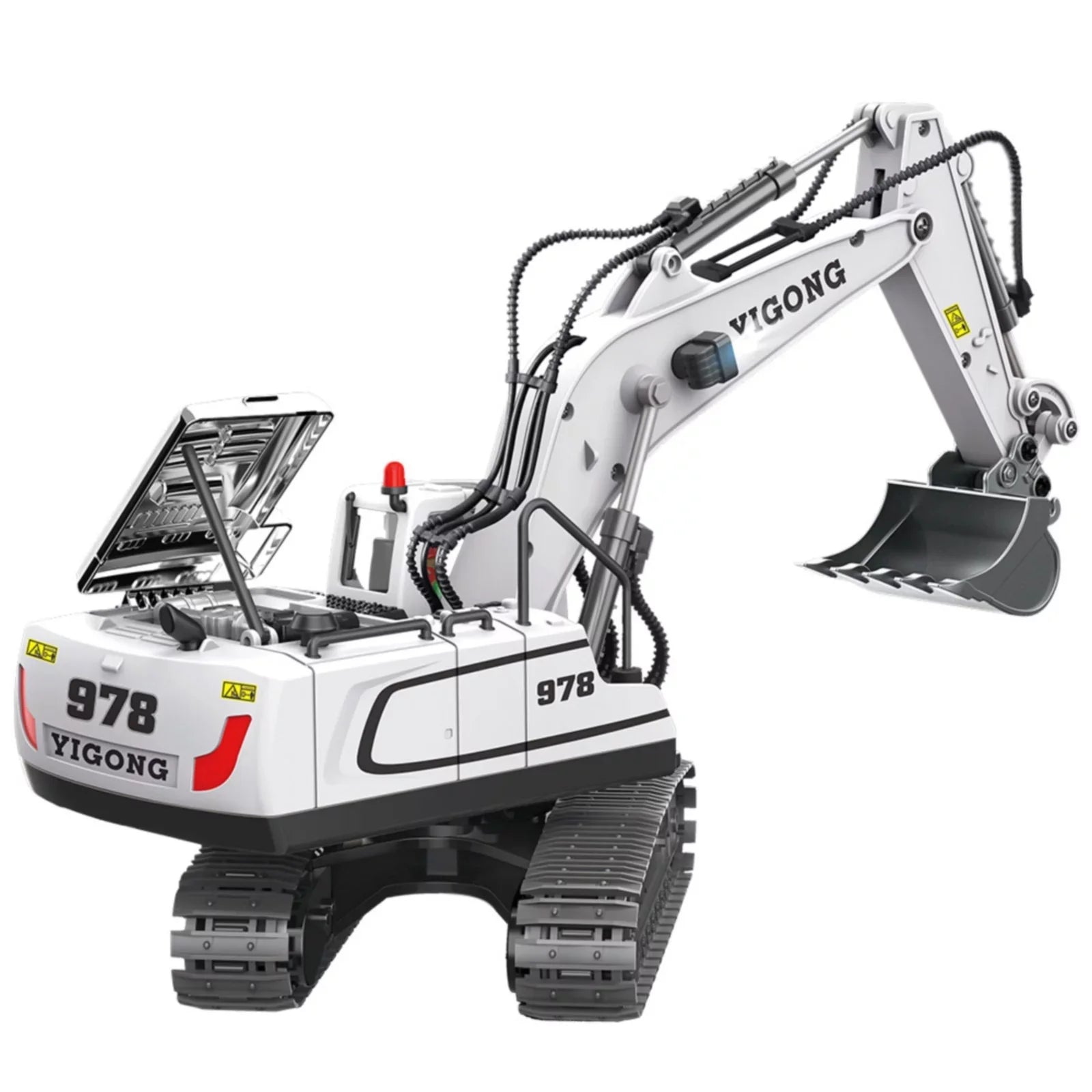 Control Transmitter TOy Construction ExcavaTOr with Metal Functional ExcavaTOr Full Channel Remote 11 2.4Ghz YHAIOGS Shovel and