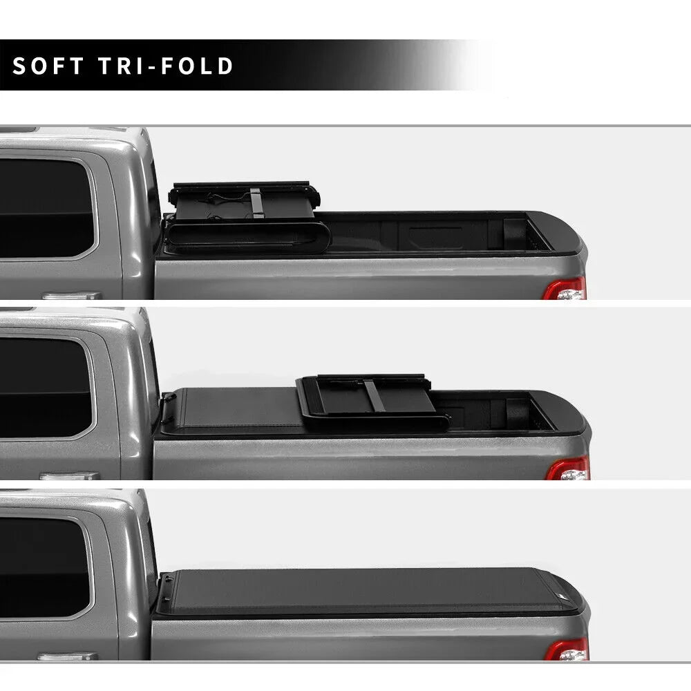 Truck Bed Cover 2019 2020 Ranger ft 2022 Tri-fold 2021 2023 for Ledkingdomus Bed Ford 5 Soft Tonneau