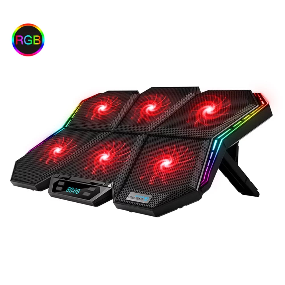 Laptop Mute COOLCOLD 6 Design Cooler Wind with Fans, Adjustable and Speed, Stand K40