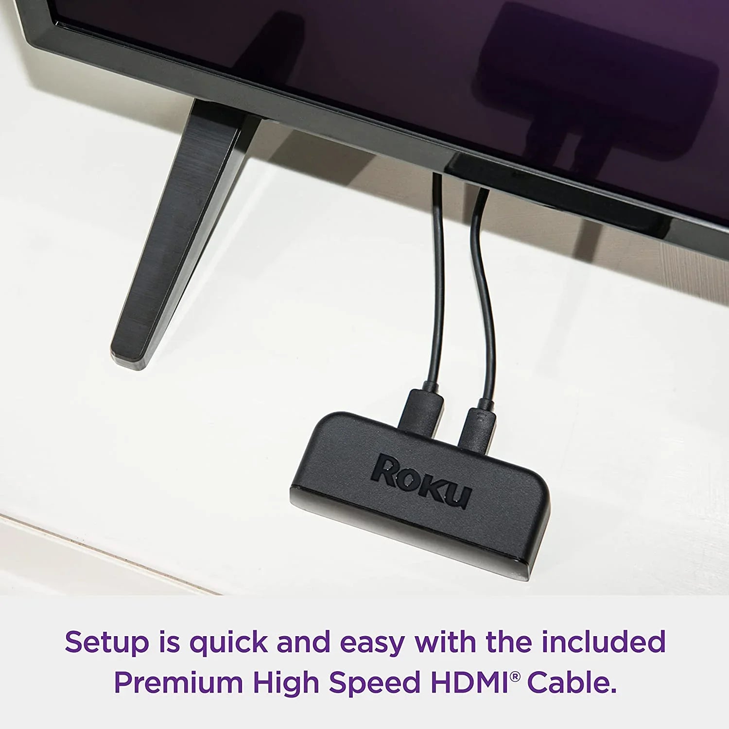 HD Roku Simple Premium Pack HDMI 2 Premiere Media HDR 4K and Player, Streaming Cable Remote