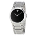 Collection Stainless Black Dial 0606781 Movado Men's Steel Watch