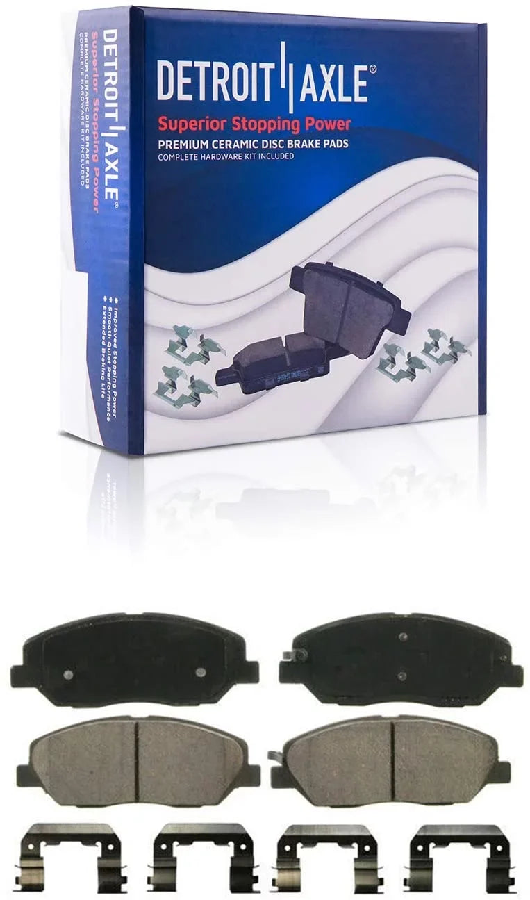 Santa Brake - Rear Brakes Ceramic Hyundai Detroit 2008 Replacement w/Hardware 2009 Fe and Front Pads Brake for 2007 Axle Pads