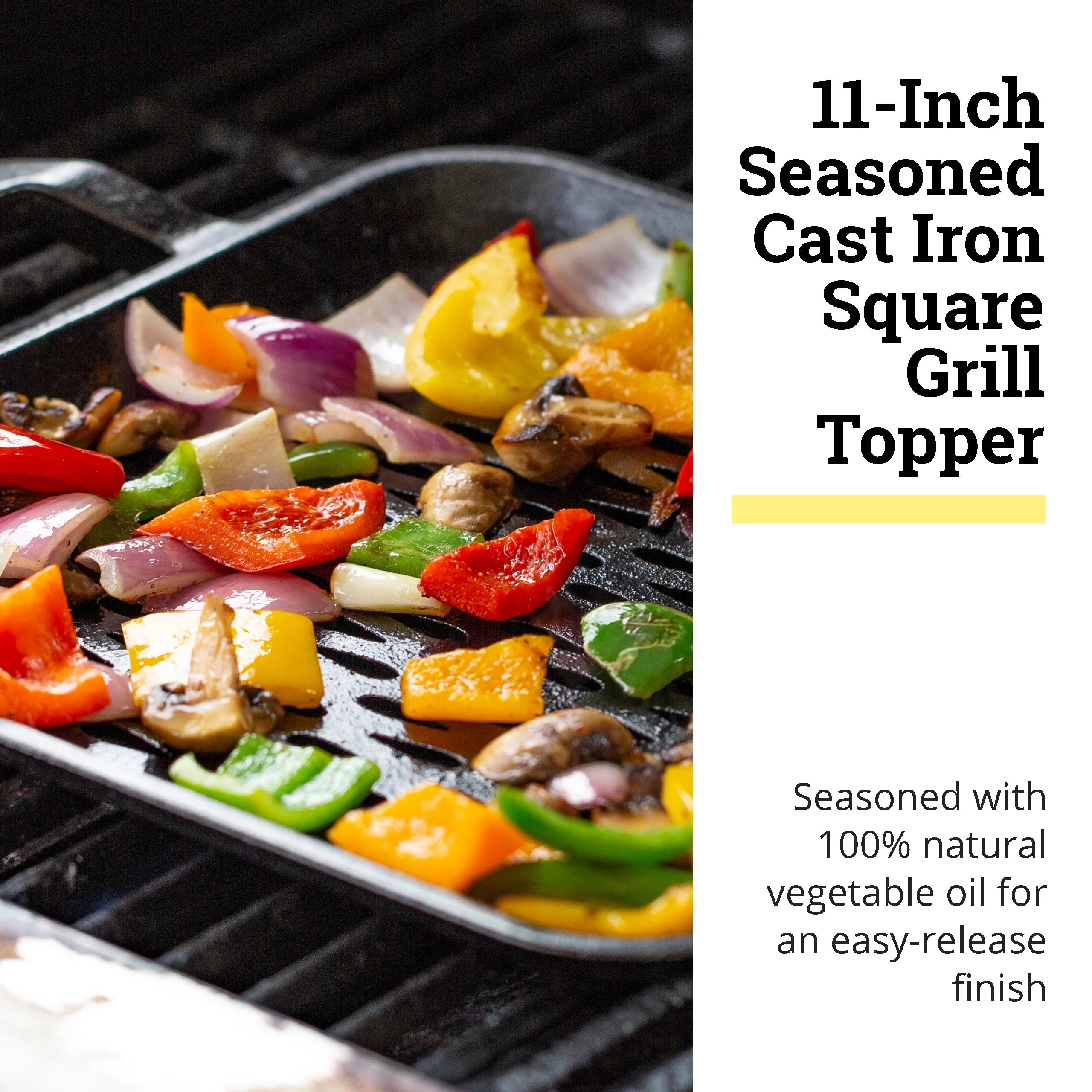 Cast Topper 11 Lodge inch Square Iron Grill LC11SGT
