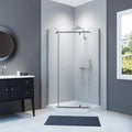 Kit Without Acrylic Neo Walls Cassidy Angle Bath With A&E Shower Enclosure Base