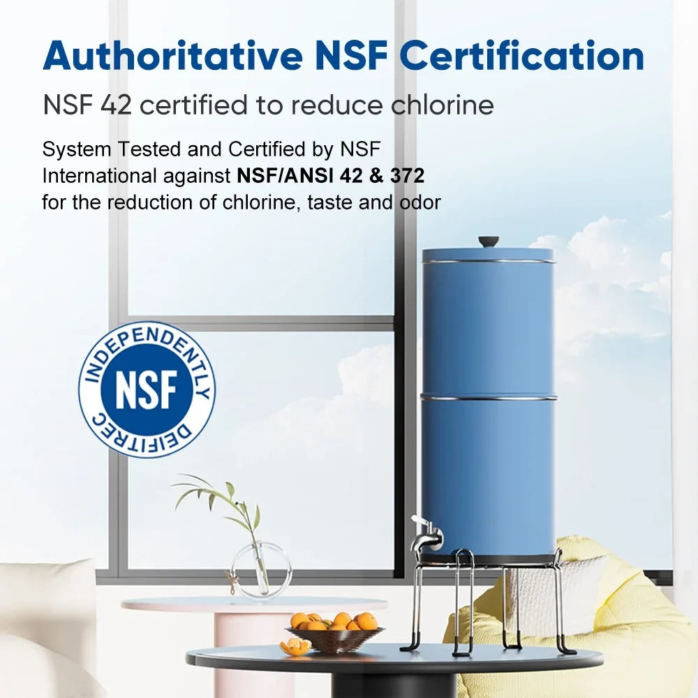 Filter Filter Spirastell Filter,2.25 Stainless WaterWater Water Countertop Steel Huiop Steel