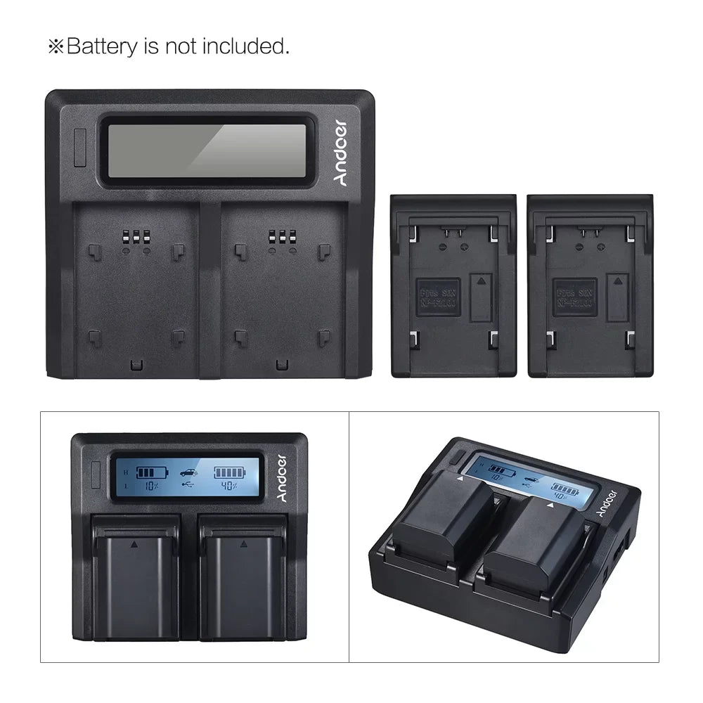 for Replacement A7III NP-FZ100 Dual A9 A7RIII Channel Sony Battery Suzicca LCD A7SIII