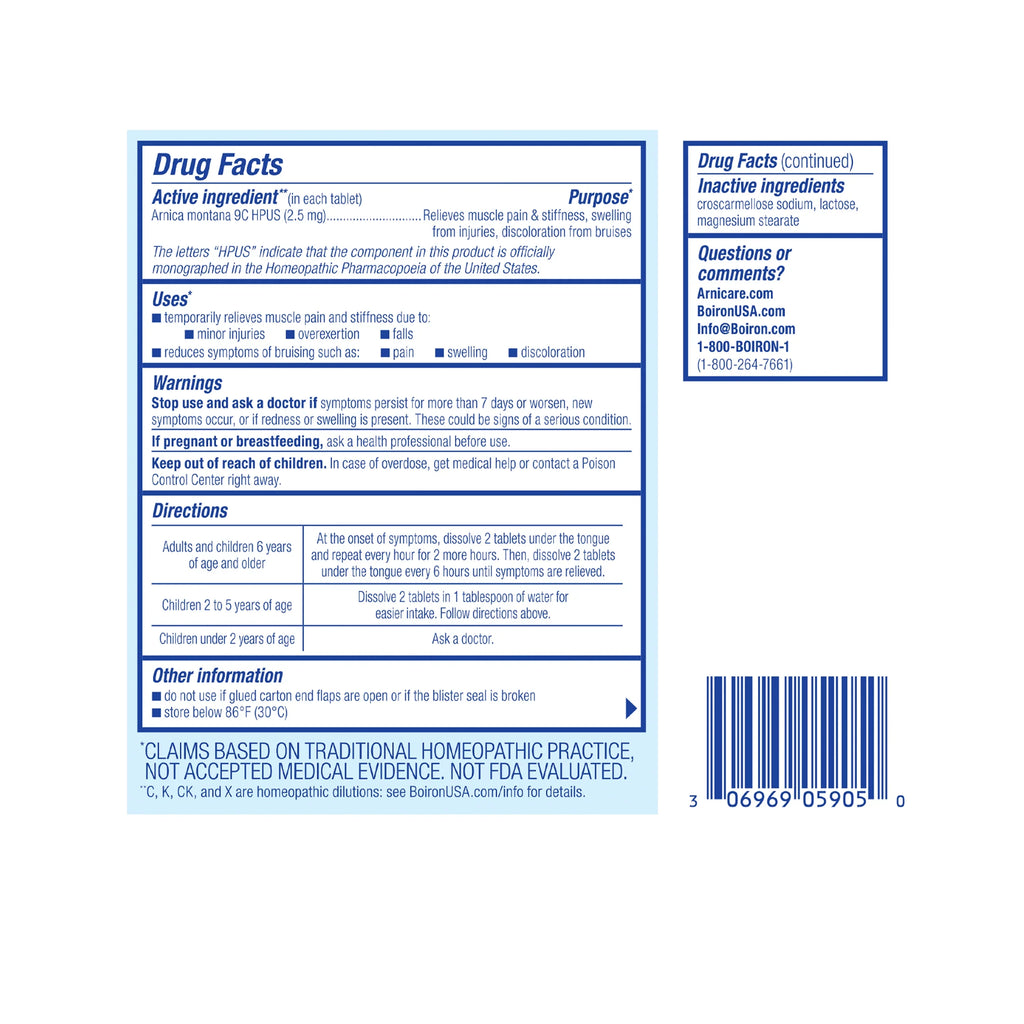 for from Pain Bruises Tablets Muscle Tablets, Arnicare Medicine Relief, Injuries, 120 Boiron & Homeopathic Pain, and Swelling Meltaway