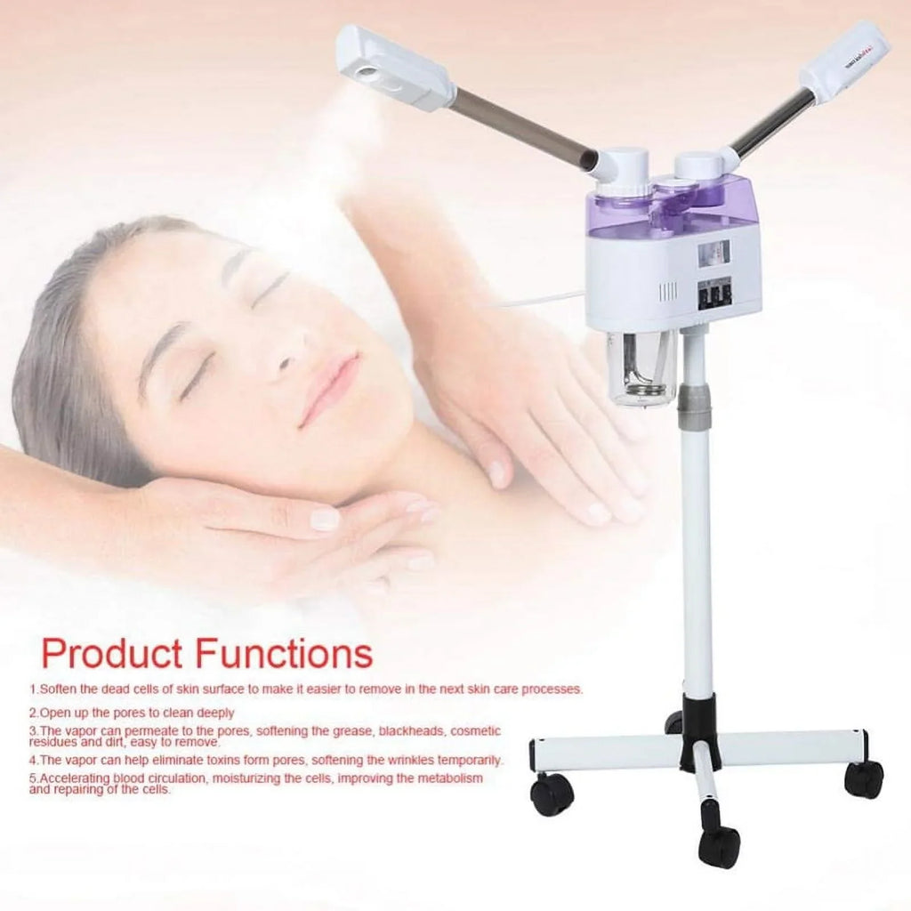 Care EU/US Machine 110/220V 2 Ozone Plug Device Beauty Ion Steaming Home Steamer Hot Spa Sparyer Facial Spray in 1 Skin Cold and